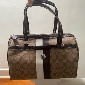 BNWT coach heritage stripe shoulder bag
